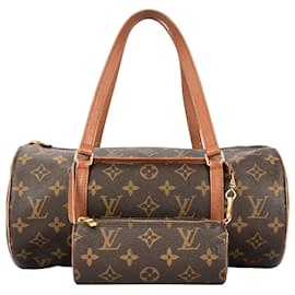Louis Vuitton-Louis Vuitton Canvas Monogram Papillon Shoulder Bag Set-Brown
