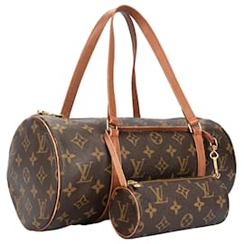 Louis Vuitton-Louis Vuitton Canvas Monogram Papillon Shoulder Bag Set-Brown