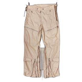 Pantaloni cargo biker astrali con zip e lacci Prada AW1999 Beige
