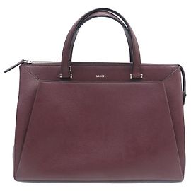 BOLSA LANCEL LISON A02894 COURO BORDEAUX COM ALÇA Bordeaux