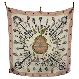 Hermès-Hermes Silk Scarf Pink Multicolor-Other