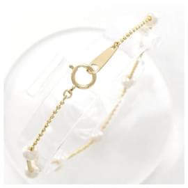 Autre Marque-K18 Yellow Gold Pearl Bracelet in Pristine Condition-Other