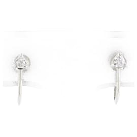 Autre Marque-PT900 Platinum Diamond Earrings in Excellent Condition-Other