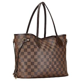 Autre Marque-Louis Vuitton Damier Neverfull PM Tote Bag N51109 Brown PVC Leather in Very Good Condition-Other