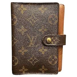 Autre Marque-Louis Vuitton Monogram Agenda PM Notebook Cover R20005 in Fair Condition-Other