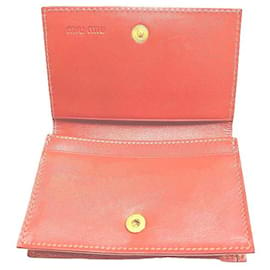 Autre Marque-Miu Miu Leather Card Holder 5M1122 in Good Condition-Other