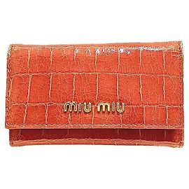 Miu Miu Leather Key Case 5M0222 Pink