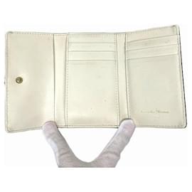 Autre Marque-Samantha Thavasa Petit Choice Black White Trifold Wallet in Good Condition-Other