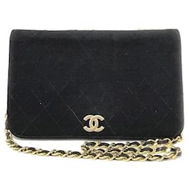 Autre Marque-Chanel Cotton Jersey Coco Mark Shoulder Bag in Fair Condition-Other