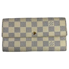 Autre Marque-Louis Vuitton Damier Azur Long Wallet N61735 in Good Condition-Other