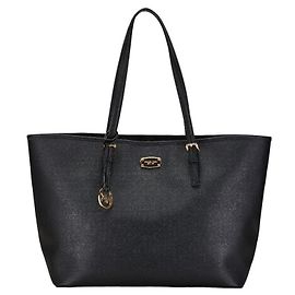 Michael Kors Leather Tote Bag 35T6GTVT3L Black