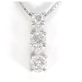 Autre Marque-PT900 Platinum PT850 Necklace Diamond in Pristine Condition-Other