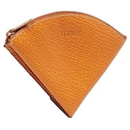 Autre Marque-Loewe Leather Logo Coin Case Brown in Very Good Condition-Other