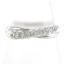 Autre Marque-PT900 Platinum Diamond Ring Size 12 in Excellent Condition-Other