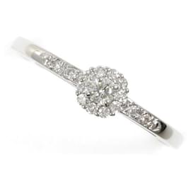 Autre Marque-K18 White Gold Diamond Ring 22 in Excellent Condition-Other