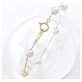 Autre Marque-K18 Yellow Gold Pearl Bracelet in Excellent Condition-Other