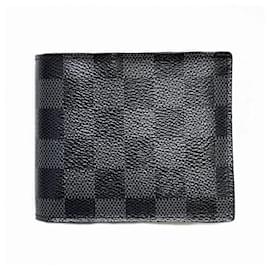 Autre Marque-Louis Vuitton Damier Graphite Marco Wallet N63336 in Good Condition-Other