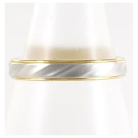 Autre Marque-Mikimoto PT950 Platinum K18 Yellow Gold Ring 10.5 in Excellent Condition-Other