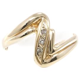 Autre Marque-K9 Yellow Gold Diamond Ring 6 in Excellent Condition-Other