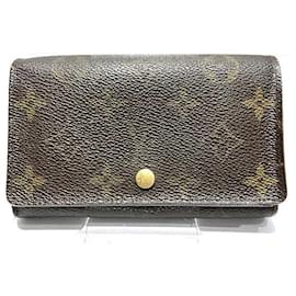 Autre Marque-Louis Vuitton Monogram Portomone Bie Tresor Wallet M61730 in Fair Condition-Other