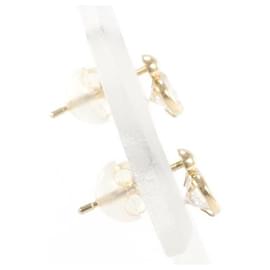 Autre Marque-K18 Yellow Gold Zirconia Earrings in Excellent Condition-Other