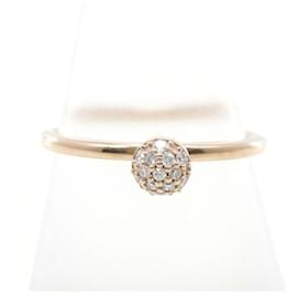 Autre Marque-Ponte Vecchio K9PG Pink Gold Diamond Ring Size 14 in Excellent Condition-Other