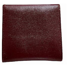 Autre Marque-Cartier Must Calf Bordeaux Coin Case Wallet in Good Condition-Other