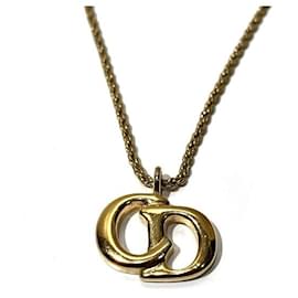 Autre Marque-Dior GP CD Logo Necklace in Good Condition-Other