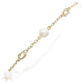 Autre Marque-K18 Yellow Gold Pearl Bracelet in Excellent Condition-Other