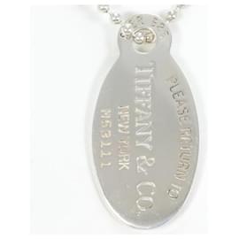 Autre Marque-Tiffany & Co Return to Oval Silver Necklace in Pristine Condition-Other