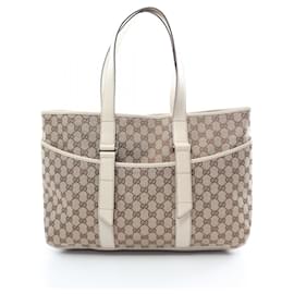 Autre Marque-Gucci GG Canvas Tote Bag Canvas Tote Bag 153238 in Great Condition-Other