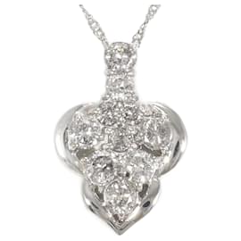 Autre Marque-PT900 Platinum PT850 Diamond Necklace in Pristine Condition-Other