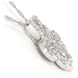 Autre Marque-PT900 Platinum PT850 Diamond Necklace in Pristine Condition-Other