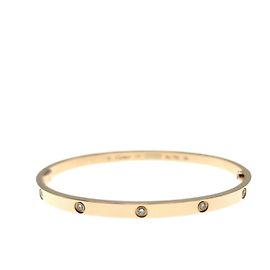 Pulsera de amor Cartier 10P Dorado