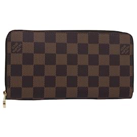 Louis Vuitton-LOUIS VUITTON Damier Ebene Zippy Wallet Long Wallet N41661 LV Auth am6593S-Other