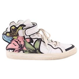 Pierre Hardy Leder-Sneaker Weiß