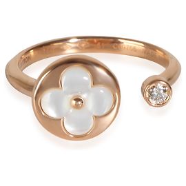 Anillo de moda Louis Vuitton Color Blossom en oro rosa de 18k 0,04 CTW Otro