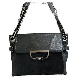 Bolsa Mulberry Jenah em couro preto Preto
