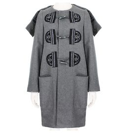 Stella Mc Cartney Abrigo Duffle Stella McCartney Gris antracita