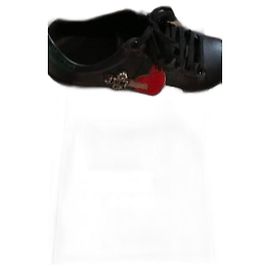 Gucci sneakers black leather Black