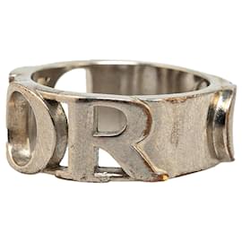 Dior-Dior Silver Silver Logo Ring-Silvery
