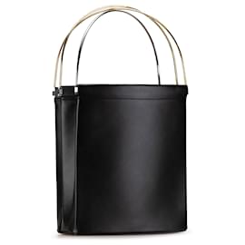 Cartier-Cartier Black Leather Trinity Handbag-Black