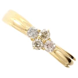 Autre Marque-K18 Yellow Gold Diamond Ring 13 in Excellent Condition-Other