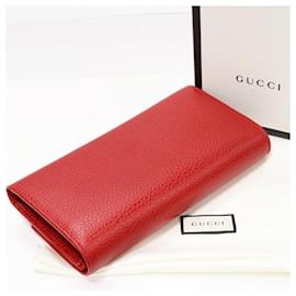 Autre Marque-Gucci GG Marmont Continental Wallet Red 456116 in Pristine Condition-Other