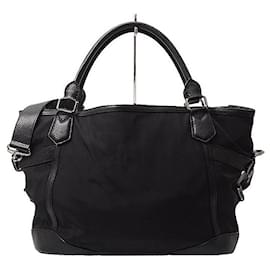 Autre Marque-Burberry Nylon 2WAY Tote Bag Black in Great Condition-Other