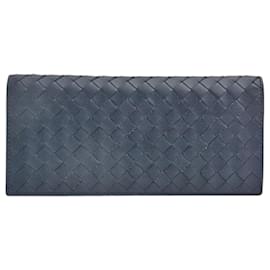 Autre Marque-Bottega Veneta Lambskin Intrecciato Bifold Wallet in Great Condition-Other