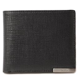 Autre Marque-Tod's Men's Embossed Leather Bifold Wallet Black in Pristine Condition-Other