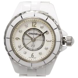 Autre Marque-Chanel J12 White Ceramic Stainless Steel Quartz H2570 in Great Condition-Other