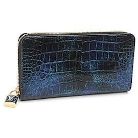 Autre Marque-Louis Vuitton Crocodile Zippy Wallet Padlock N81607 in Great Condition-Other