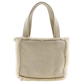 Autre Marque-Chanel Mouton Tote Bag Natural Material Handbag 51054 in Very Good Condition-Other